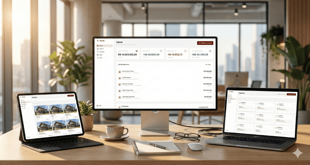 Nestly Dashboard - Sistema de Gestão de Imóveis e Aluguéis
